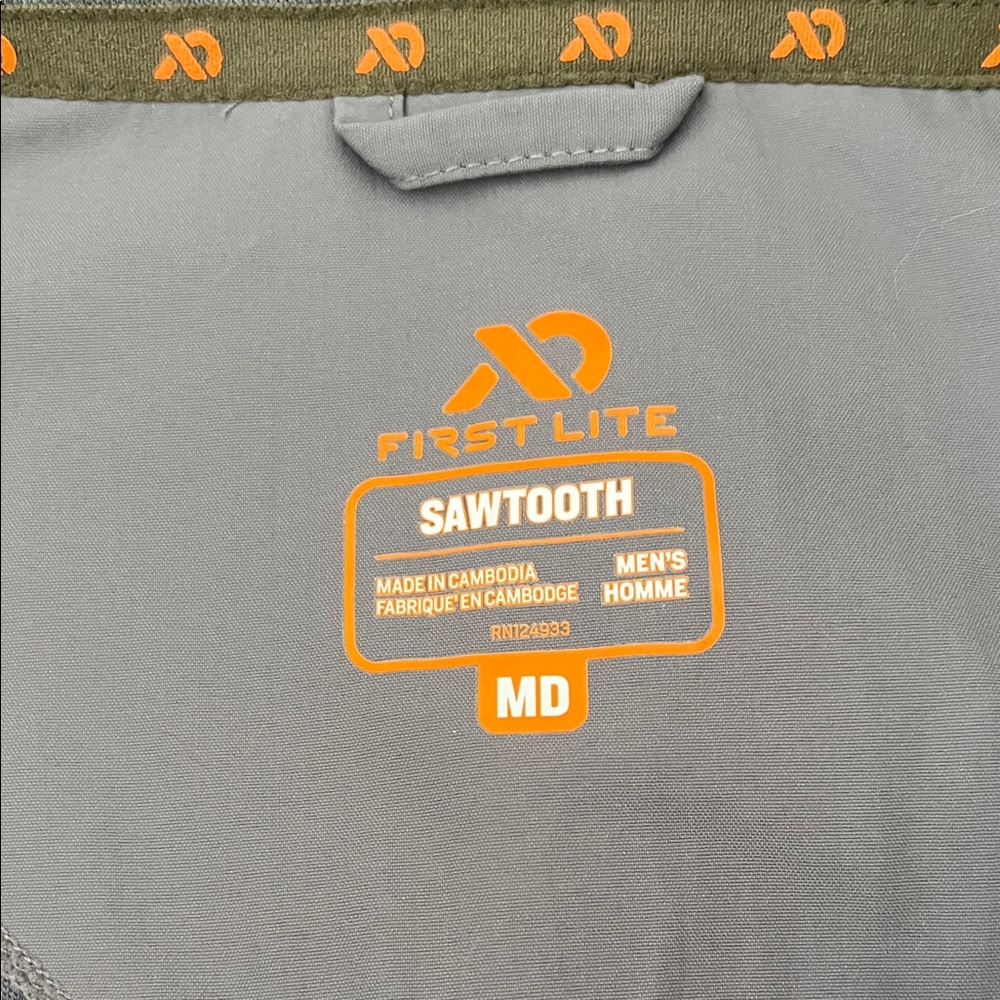 FirstLite Gray Softshell Vest with Orange Logo - image 2